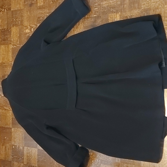 Vintage wool and angora black maxi coat - Picture 6 of 7